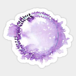 Purple wreath Sticker